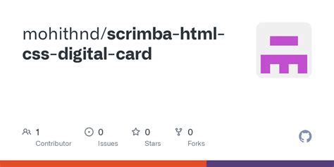 Github Mohithnd Scrimba Html Css Digital Card