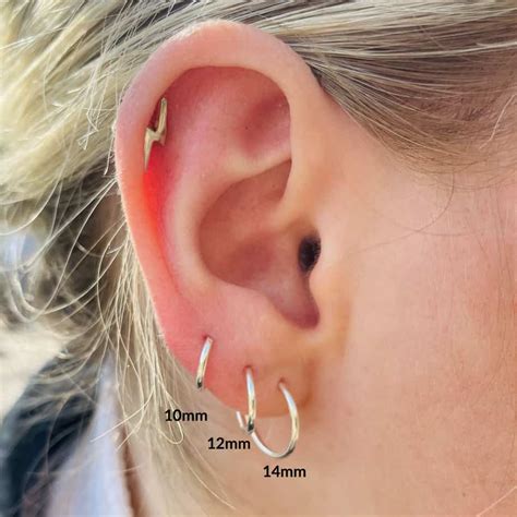 Mm Silver Sleeper Hoop Earring Silverado Jewellery