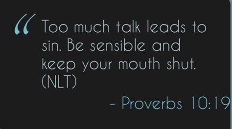 Proverbs 1019 Keep Your Mouth Shut