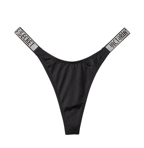 Victoria S Secret Shine Strap Thong Bikini Bottom Whats On The Star