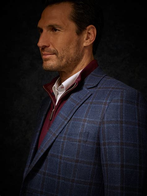 Plaid Sportcoat Blueplaid Sportcoat Tom James Company