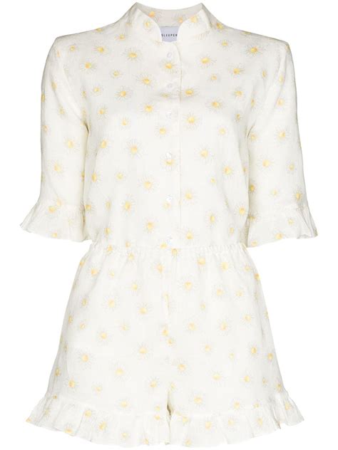 Sleeper Daisy Print Pyjama Set