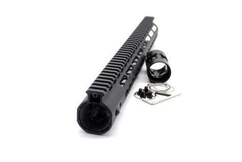 New Nsr 15 Inch Length Free Floating Black Keymod Ar15 Handguard With