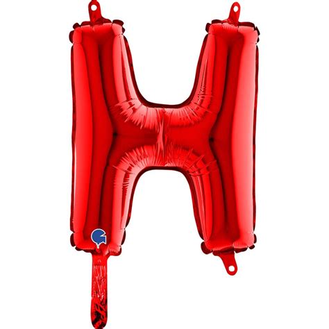 Ballon Aluminium Lettre H Rouge Cm Ballons Lettre Rouges Sur