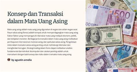 Konsep Dan Transaksi Dalam Mata Uang Asing