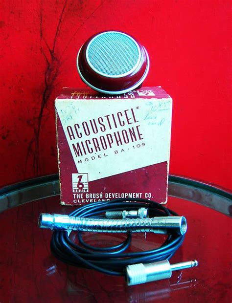 Vintage RARE 1940 S Brush BA 109 Crystal Microphone Model W Reverb