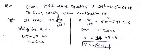 A Particle Moves Along A Straight Line Such That Its Position X At Any