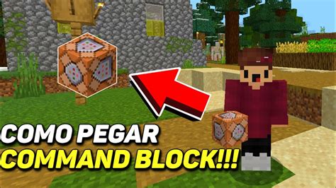 Como Pegar Command Block No Minecraft Pe Mcpe E Bedrock Youtube