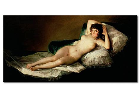 R Plica De Pintura The Naked Maja Francisco Goya Pintores Famosos