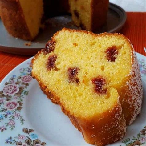 Bolo de Fubá Goiabada Simples Comidinhas do Chef