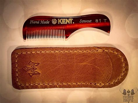 Moustache Comb Case Quality Leather Case Kent Comb Case Etsy