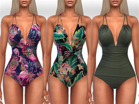 The Sims Resource Colorful Summer Swimsuits