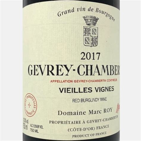 Gevrey Chambertin Vieilles Vignes Aoc Domaine Marc Roy Rotwein