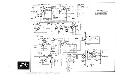 Free Audio Service Manuals - Free download Peavey 800 Mixer Schematic