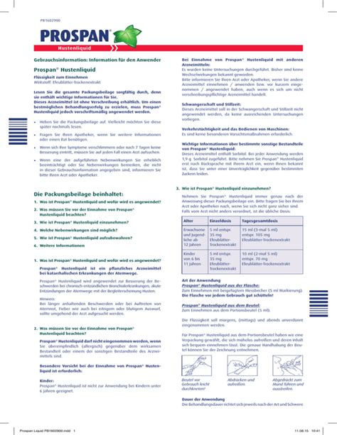 Prospan Hustenliquid Engelhard Arzneimittel