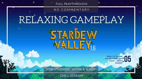 Stardew Valley Week Longplay Background Gameplay For Relaxing Sleep