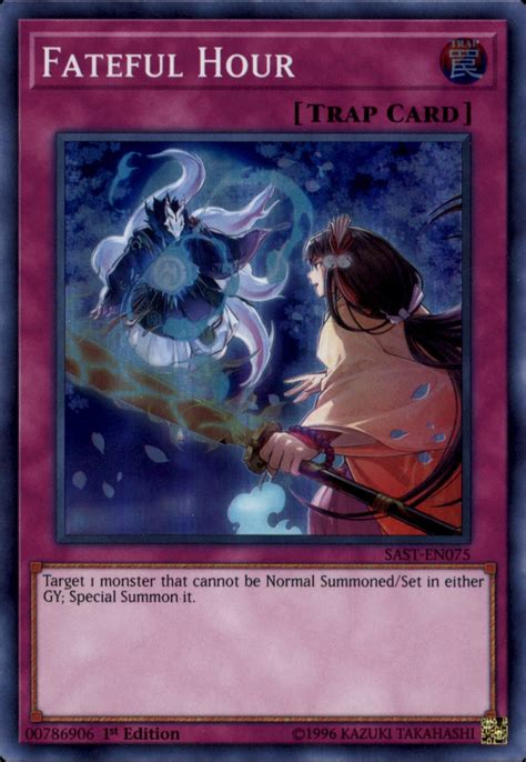 Yugioh Savage Strike Single Card Super Rare Fateful Hour Sast En075