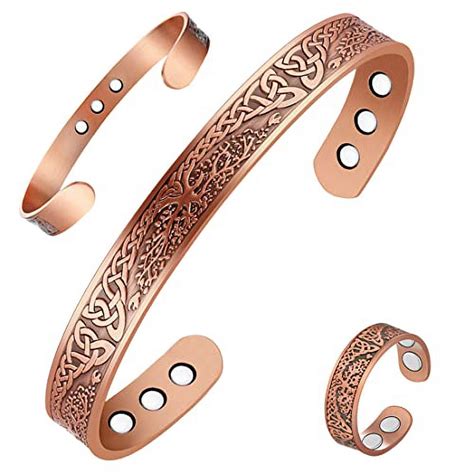 Vicmag Copper Bracelet For Men Women Magnetic Magnet Brazaletes 100