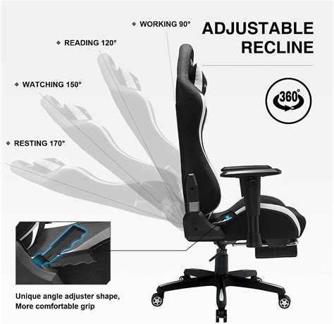 Buy Gtracing Gaming Chair Fabric Computer Chair With Footrest High