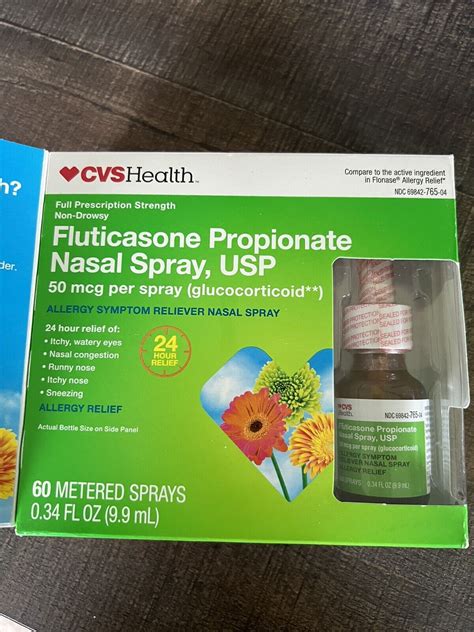 Cvs Health Fluticasone Propionate Nasal Spray Usp 60 Sprays Exp 9 24 Ebay