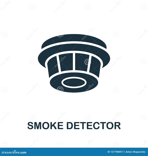 Smoke Detector Icon Creative Element Design From Fire Safety Icons