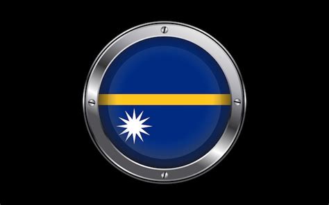 Premium Vector Nauru Flag In D Vector