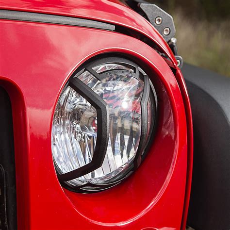 Jeep Wrangler Jk Jl Elite Series Headlight Guards By Rugged Ridge At