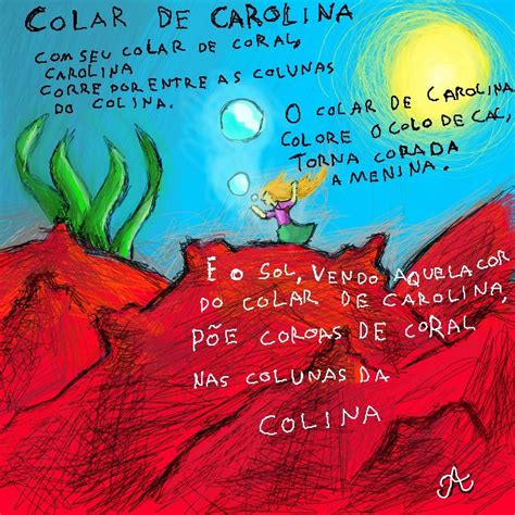 Um desenho para cada dia Colar de Carolina Um poema de Cecília Meireles