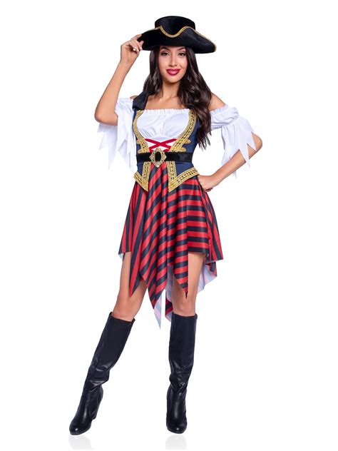 Wonderland Womens Pirate Vixen Womens Halloween Fancy Dress Costume