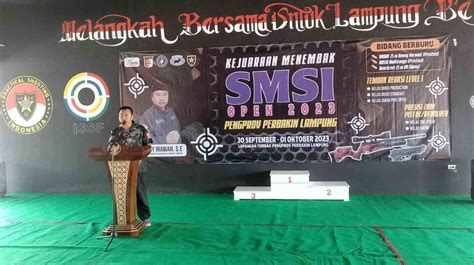 Smsi Provinsi Lampung Menggelar Kejuaraan Menembak Smsi Open Tahun