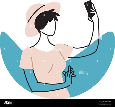 Checking His Messages Stock Vector Images Alamy