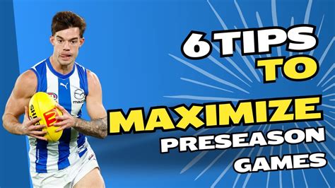 6 Tips To Watching The AFL Preseason Games For AFLFantasy And