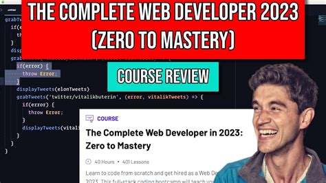 The COMPLETE Web Developer In 2023 COURSE REVIEW Updated Zero To