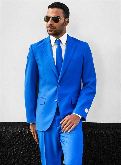 Opposuits Blue Steel Party Suits Mens Suits Bright Blue Suit