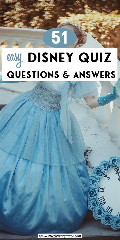 50 Easy Disney Quiz Questions Answers Quiz Trivia Games Disney