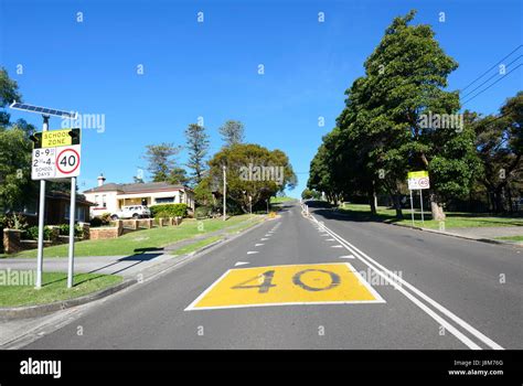 40 Kmp Speed Limit Sign In A School Zone New South Wales Nsw