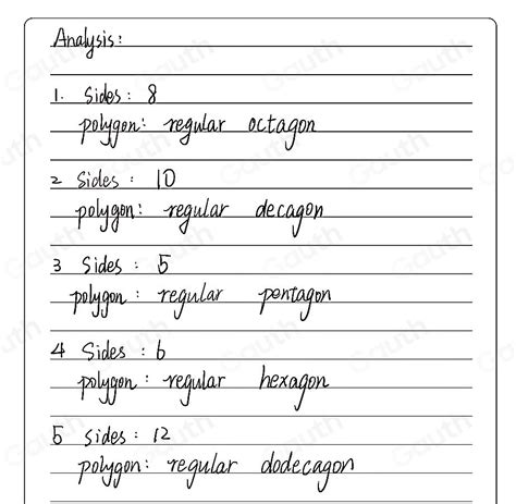 Solved Each Polygon And Classify What Type Of Polygon Is It Based On