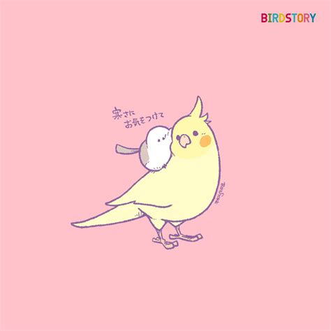 「おはようございます。 本日は1月20日、二十四節気の最後で大寒、一年で最も寒い時」birdstoryのイラスト