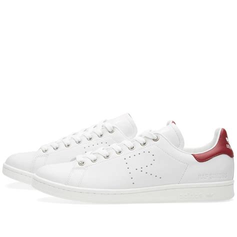 Adidas X Raf Simons Stan Smith White Collegiate Burgundy END US