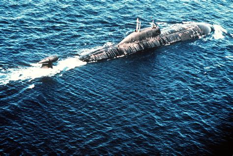 A Starboard Quarter View Of A Soviet Akula Class Nuclear Powered Attack