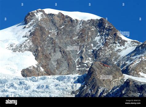 Piramide Vincent und Rifugio Gnifetti Hütte Monte Rosa Val d Aosta