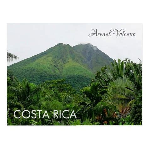 Arenal Volcano, Costa Rica Postcard | Zazzle.com | Arenal volcano, Costa rica, Volcano