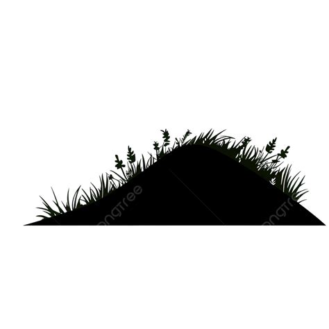 Grass Hill Silhouette Png, Grass Hill, Hill Silhouette, Grass Landscape PNG Transparent Image ...