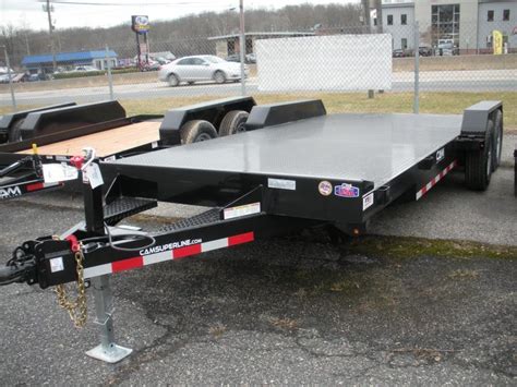 Cam 82 X 20 10K Steel Deck Open Car Racing Trailer Performance