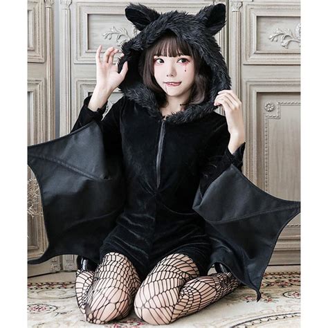 もこもこ パーカー コウモリ コスチューム 仮装 ゴシック コスプレ ハロウィン 衣装 大人用 クリスマス Halloween