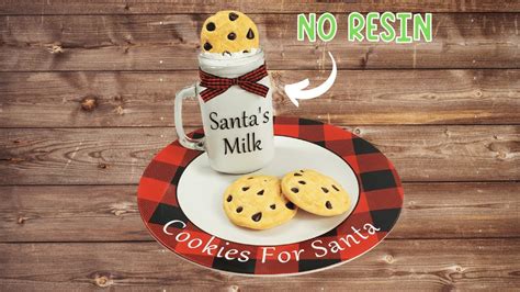 Fake Christmas Cookies And Milk For Santa Youtube