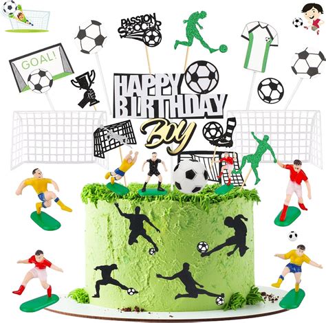 33 Stück Tortendeko Fussball Fußball Kuchen Deko Fußball