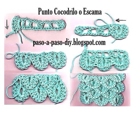 C Mo Tejer Punto Cocodrilo O Escama Al Crochet Diy Paso A Paso