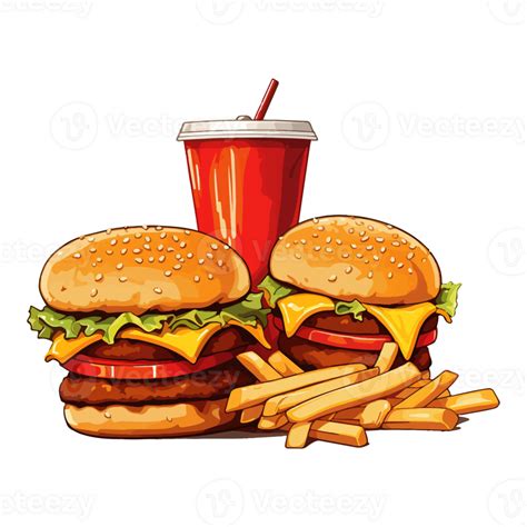 Hamburger Cheeseburger Fast Food Clipart American Food Breakfast Breakfast Sandwich