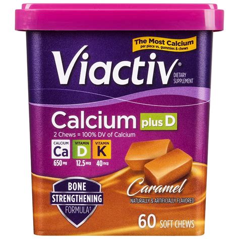 Viactiv Calcium Plus D Soft Chews Caramel Walgreens